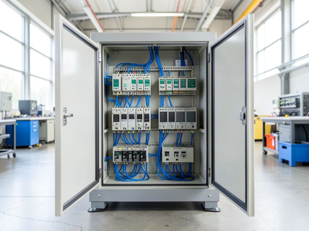 Demo — Siemens S7-1500 PLC control cabinet