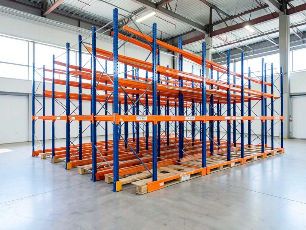 Demo — Dexion heavy-duty pallet racking lot
